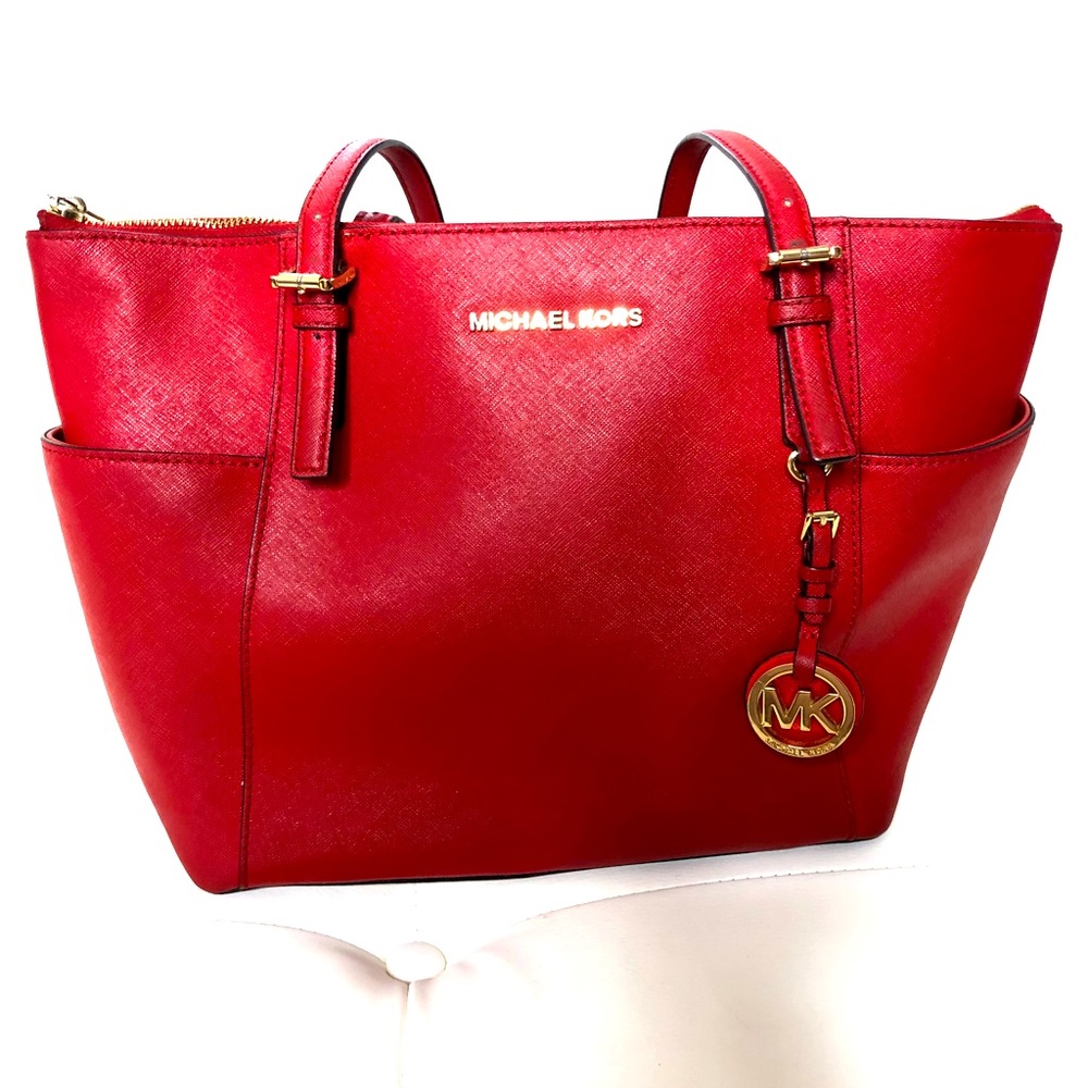 Red Michael Kors bag